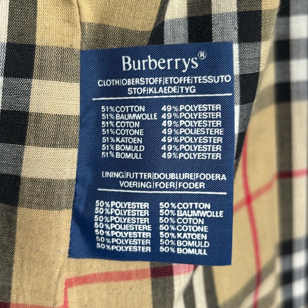 Vintage Burberrys Heavyweight Check-Lined Raincoat / Trench – Pristine - Picture 3 of 13
